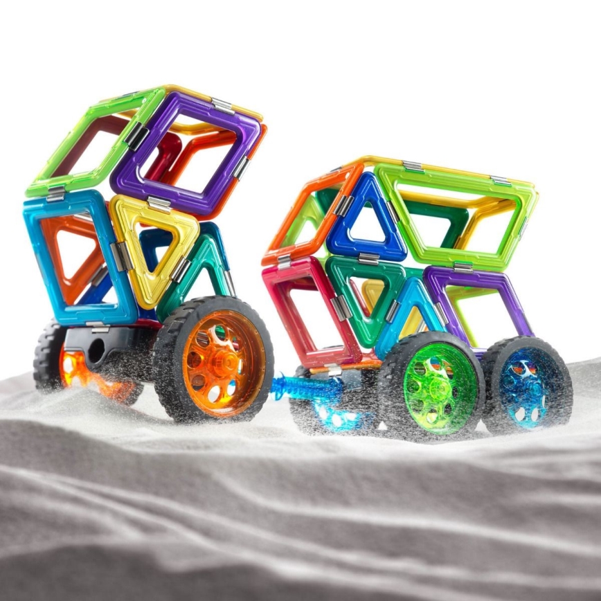 GeoSmart - Conjunto de construção magnético Space Truck 42 pçs