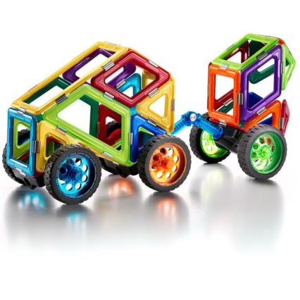 GeoSmart - Conjunto de construção magnético Space Truck 42 pçs