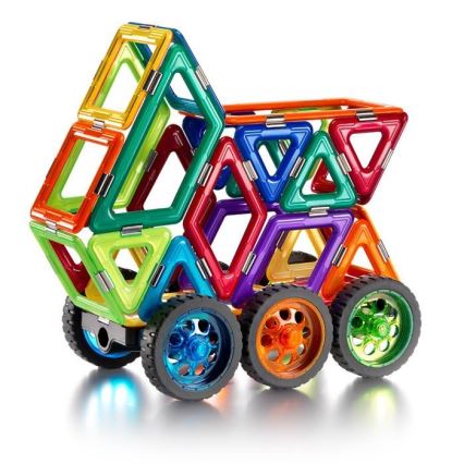 GeoSmart - Conjunto de construção magnético Space Truck 42 pçs