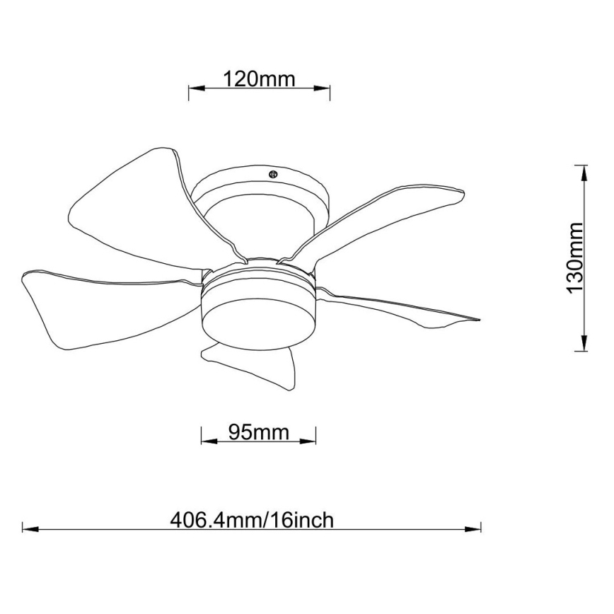 Globo - Ventoinha de teto LED com regulação LED/10W/230V 3000-6500K cinzento + comando