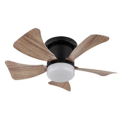 Globo - Ventoinha de teto LED com regulação LED/10W/230V 3000-6500K castanho + comando