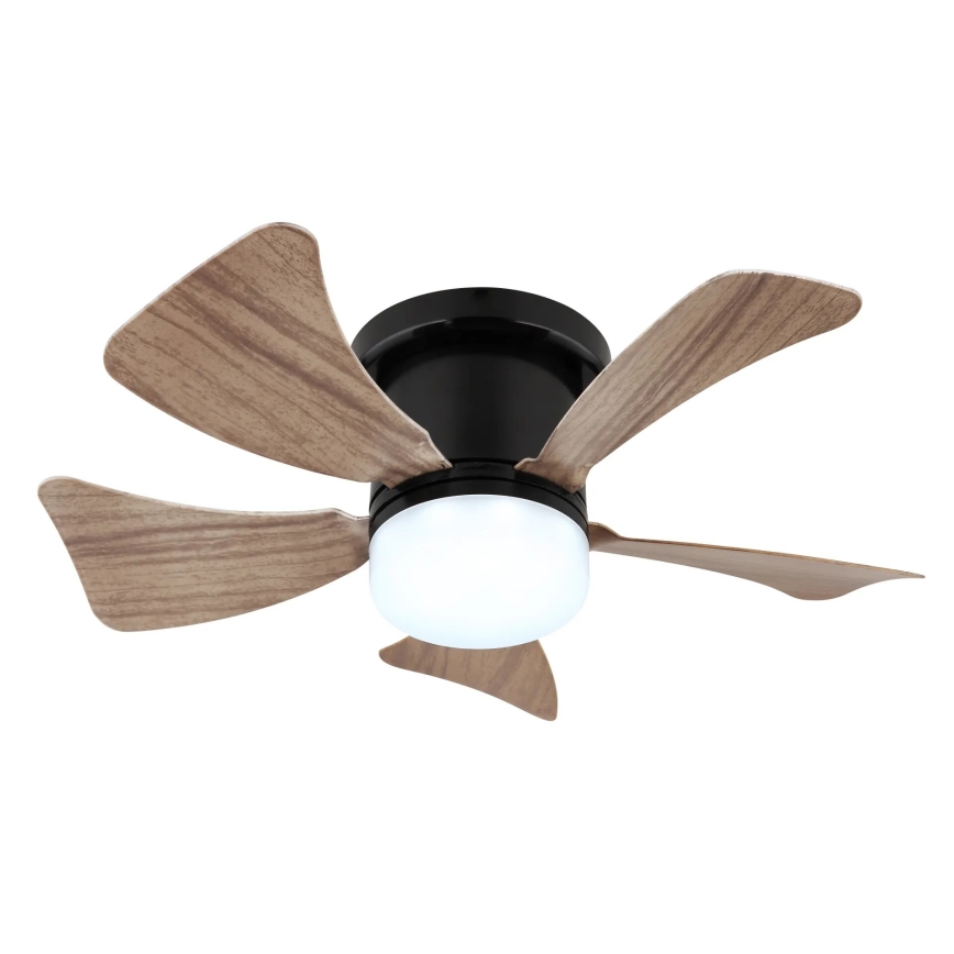 Globo - Ventoinha de teto LED com regulação LED/10W/230V 3000-6500K castanho + comando