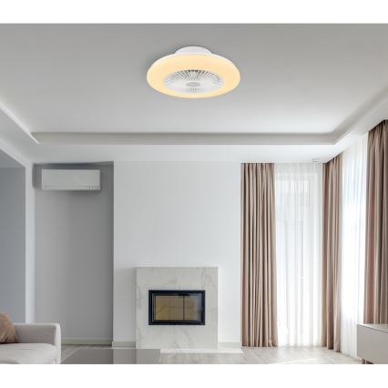 Globo - Iluminação de teto LED com regulação e ventoinha LED/30W/230V 3000-6500K + controlo remoto