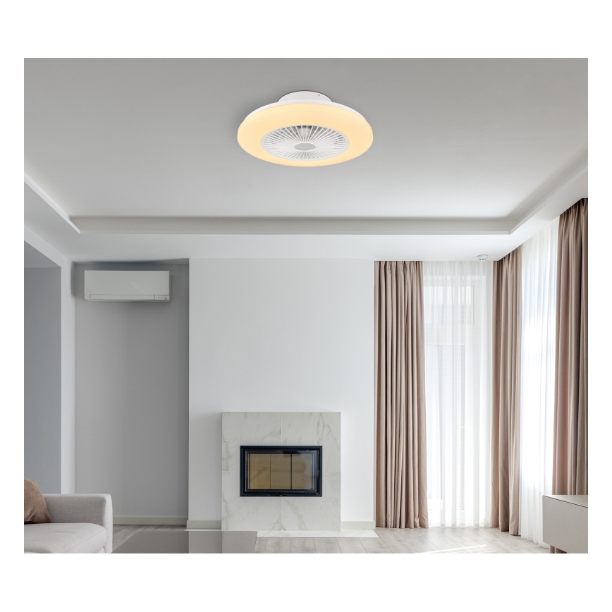 Globo - Iluminação de teto LED com regulação e ventoinha LED/30W/230V 3000-6500K + controlo remoto
