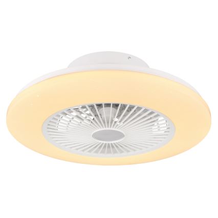 Globo - Iluminação de teto LED com regulação e ventoinha LED/30W/230V 3000-6500K + controlo remoto