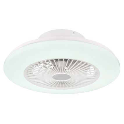 Globo - Iluminação de teto LED com regulação e ventoinha LED/30W/230V 3000-6500K + controlo remoto