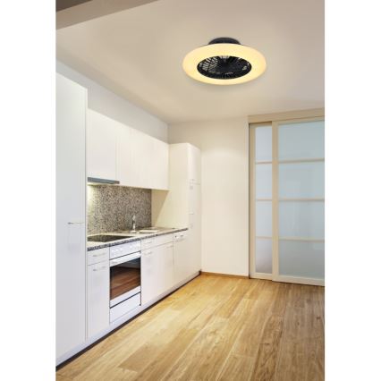 Globo - Iluminação de teto LED com regulação e ventoinha LED/30W/230V 3000-6500K + controlo remoto