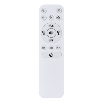 Globo - Iluminação de teto LED com regulação e ventoinha LED/30W/230V 3000-6500K + controlo remoto