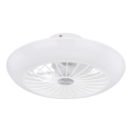 Globo 03632W - Luminária de teto LED com ventilador LAFEE LED/18W/230V