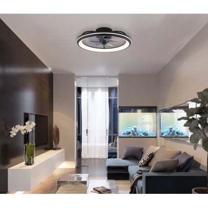 Globo - Ventoinha de teto LED com regulação LED/40W/230V 3000-6500K + comando