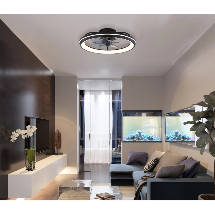 Globo - Ventoinha de teto LED com regulação LED/40W/230V 3000-6500K + comando