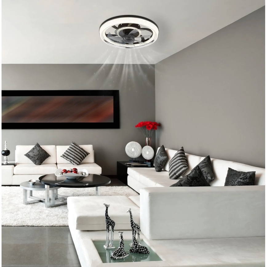 Globo - Ventoinha de teto LED com regulação LED/30W/230V 2700-6000K + comando