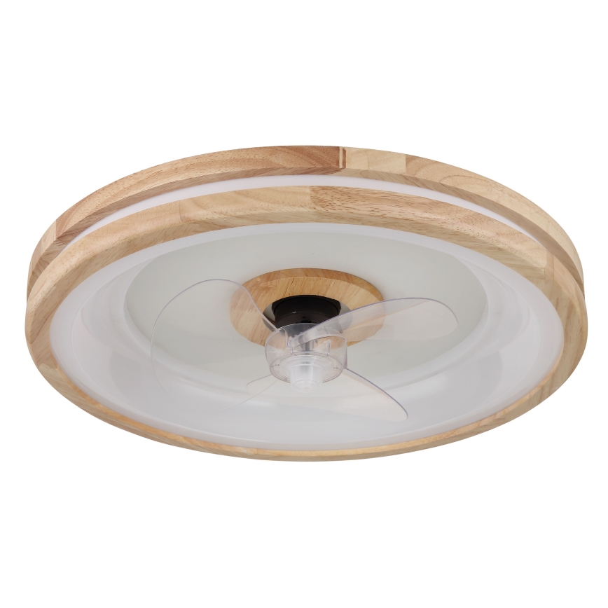 Globo -  Iluminação de teto LED com regulação e ventoinha LED/30W/230V 2700-6500K castanho + comando