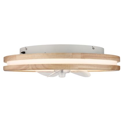 Globo -  Iluminação de teto LED com regulação e ventoinha LED/30W/230V 2700-6500K castanho + comando