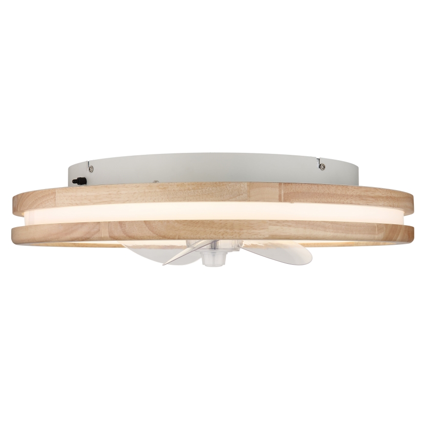 Globo -  Iluminação de teto LED com regulação e ventoinha LED/30W/230V 2700-6500K castanho + comando