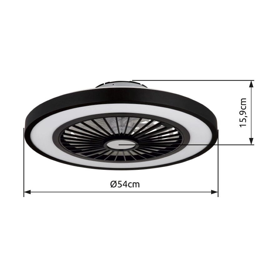 Globo - Ventilador de teto LED regulável LED/45W/230V 3000-6500K + controlo remoto