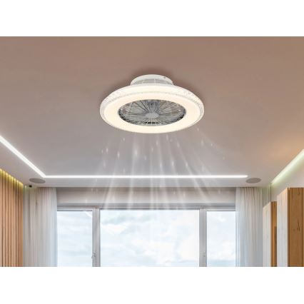 Globo - Ventoinha de teto LED com regulação LED/40W/230V 3000-6500K + comando