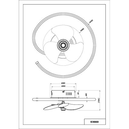 Globo - Ventilador de teto LED regulável LED/30W/230V 2700-6500K + controlo remoto