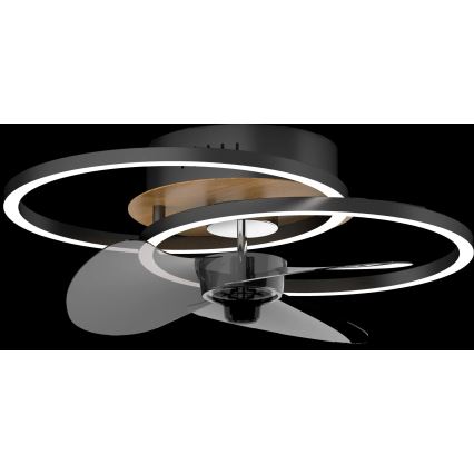 Globo - Ventilador de teto LED regulável LED/24W/230V 2700-6500K + controlo remoto