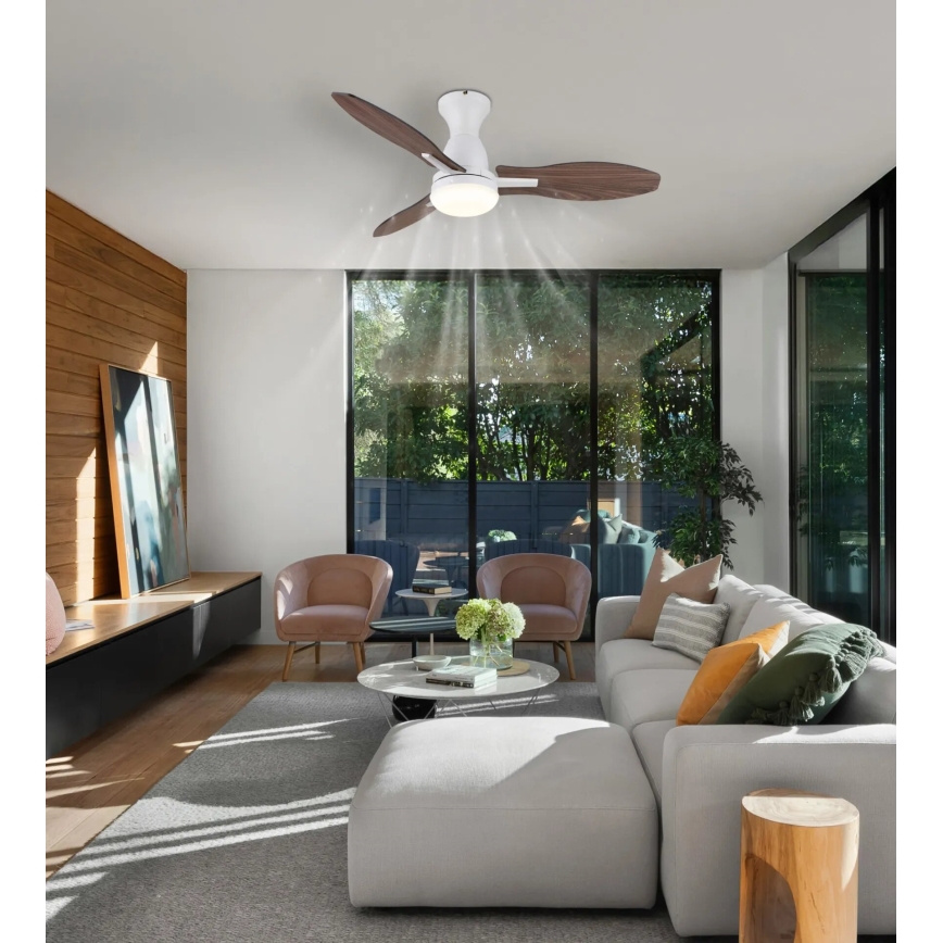 Globo - Ventoinha de teto LED com regulação LED/22W/230V 3000/4500/6000K + comando
