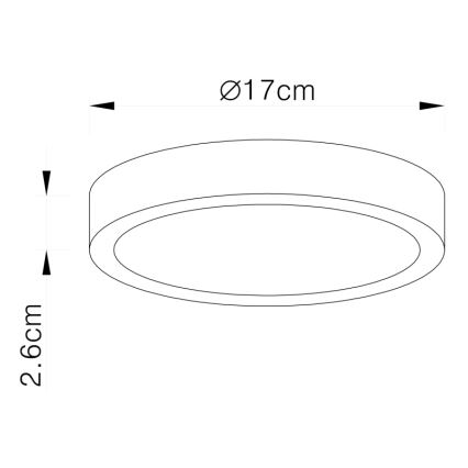 Globo 12364-22 - Iluminação de teto LED com regulação LED/22W/230V
