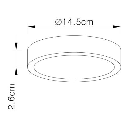 Globo - Luz de teto LED LED/15W/230V