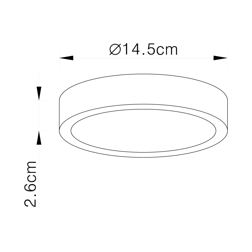 Globo - Luz de teto LED LED/15W/230V