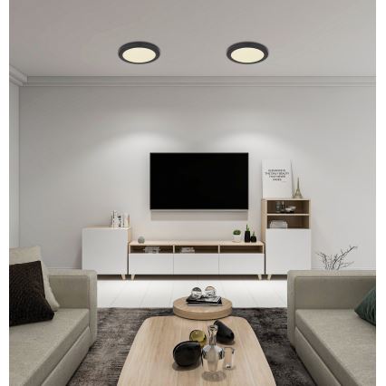 Globo - Iluminação de teto LED LED/24W/230V 3000/4000/6500K preto