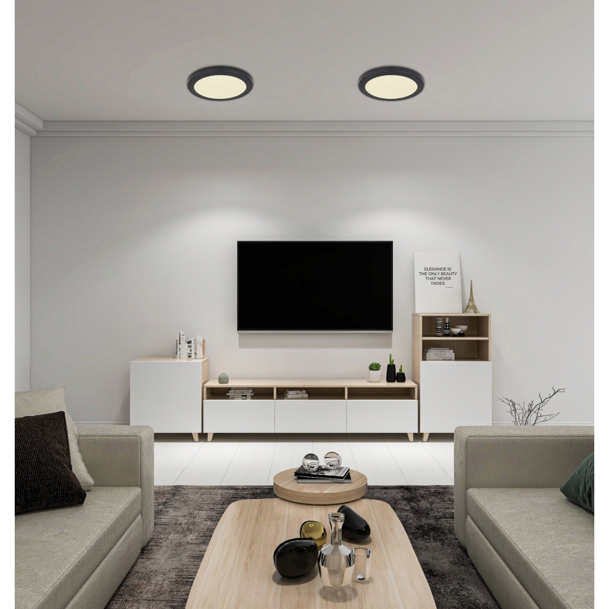 Globo - Iluminação de teto LED LED/24W/230V 3000/4000/6500K preto