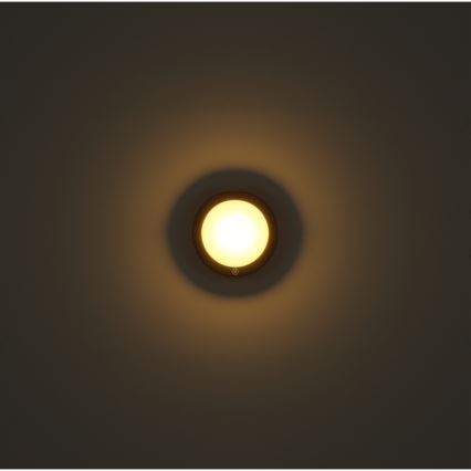 Globo - Iluminação de parede tátil LED LED/1,2W/3,7V diâmetro 15 cm 1800 mAh preto