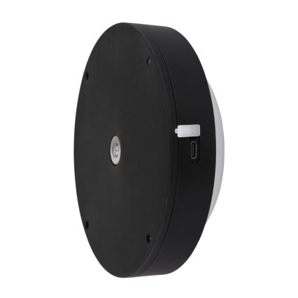 Globo - Iluminação de parede tátil LED LED/1,2W/3,7V diâmetro 15 cm 1800 mAh preto