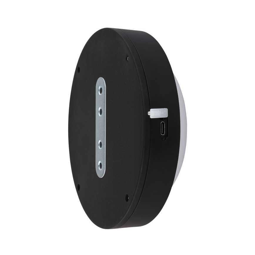 Globo - Iluminação de parede tátil LED LED/1,2W/3,7V diâmetro 15 cm 1800 mAh preto