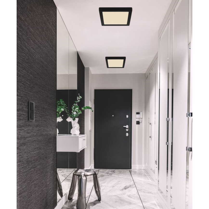 Globo - Iluminação de teto LED LED/18W/230V 3000/4000/6500K preto