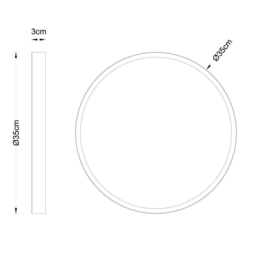 Globo - Iluminação de teto LED LED/22W/230V diâmetro 35 cm