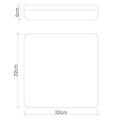 Globo - Iluminação de teto LED LED/12W/230V 4000K 22x22 cm branco