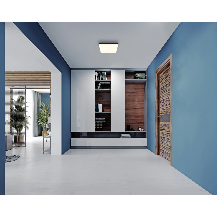 Globo - Iluminação de teto LED LED/18W/230V 4000K 30x30 cm preto