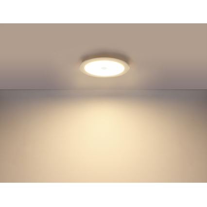 Globo - Foco de encastrar LED de casa de banho com sensor 1xLED/18W/230V IP44