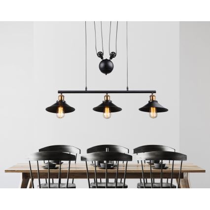 Globo - Candelabro suspenso 3xE27/60W/230V
