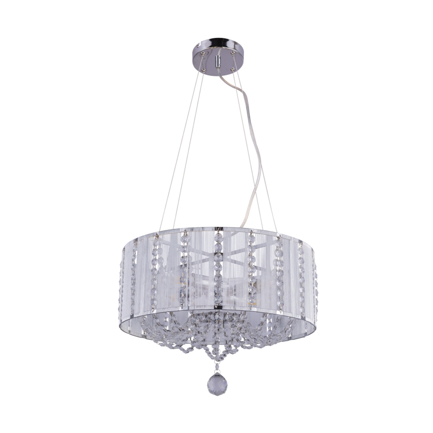 Globo - Candelabro suspenso de cristal 4xE14/40W/230V