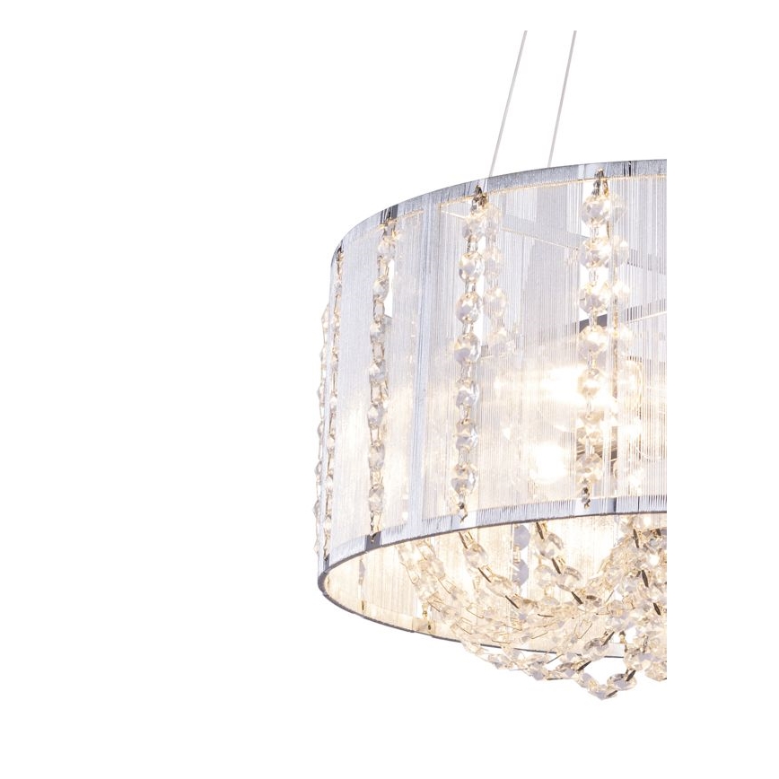 Globo - Candelabro suspenso de cristal 4xE14/40W/230V