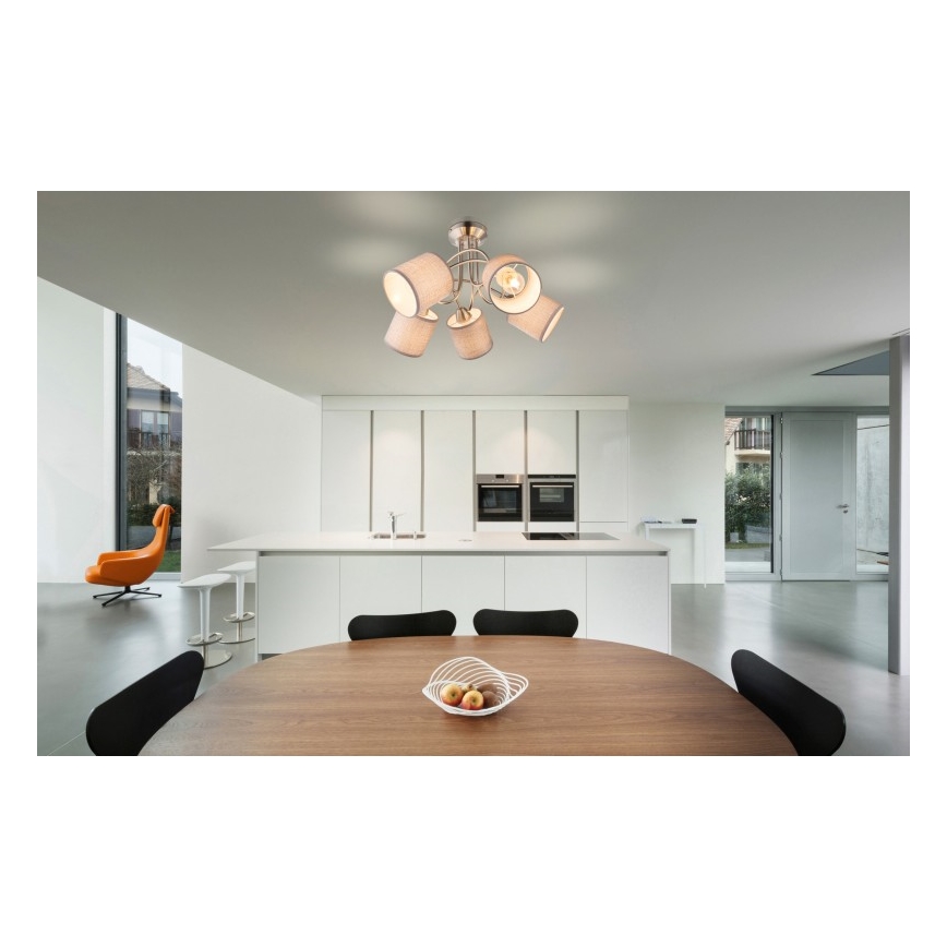 Globo - Candelabro fixo 5xE14/25W/230V