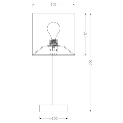 Globo - Lâmpada de mesa 1xE14/40W/230V