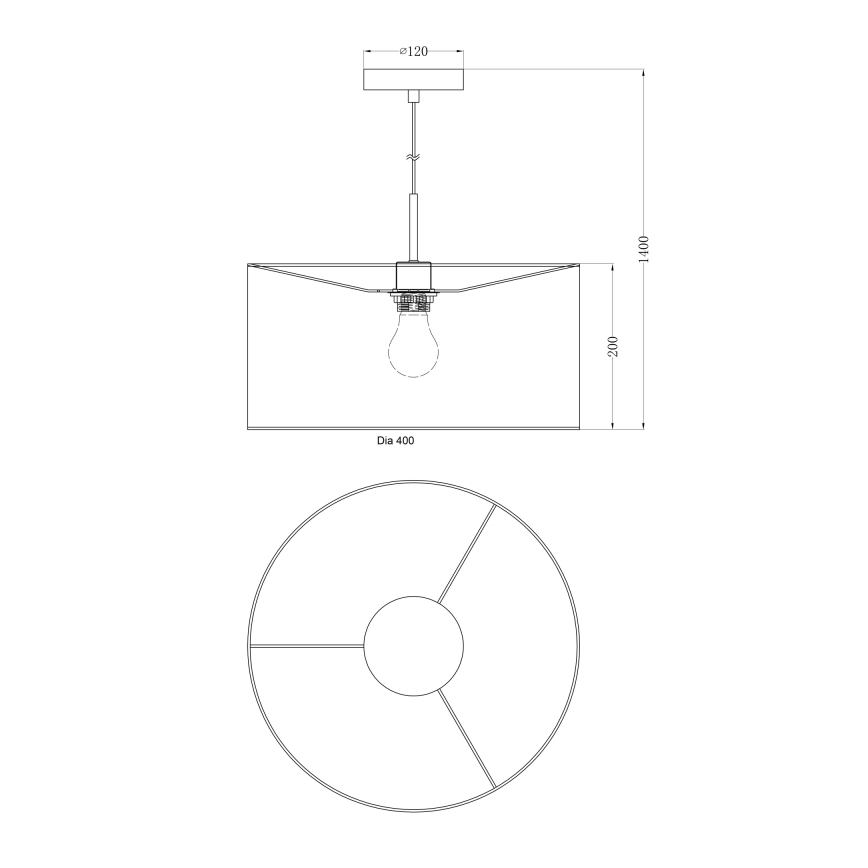 Globo - Candelabro 1xE27/60W/230V