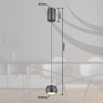 Globo - Candeeiro suspenso LED LED/6W/230V