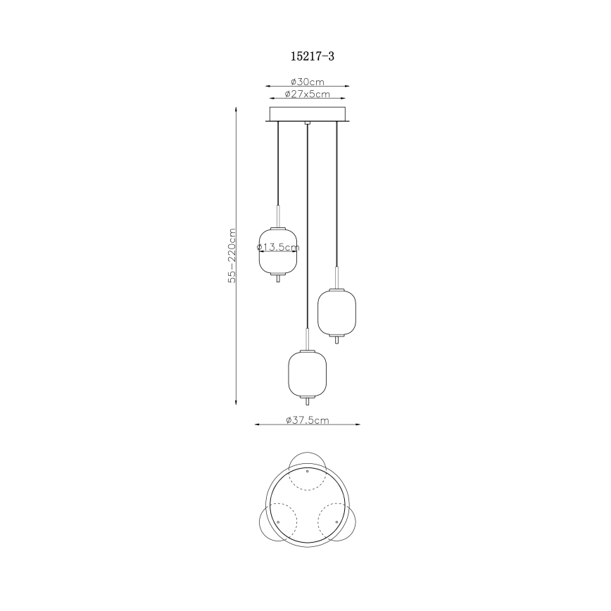 Globo - Candeeiro suspenso LED LED/20W/230V