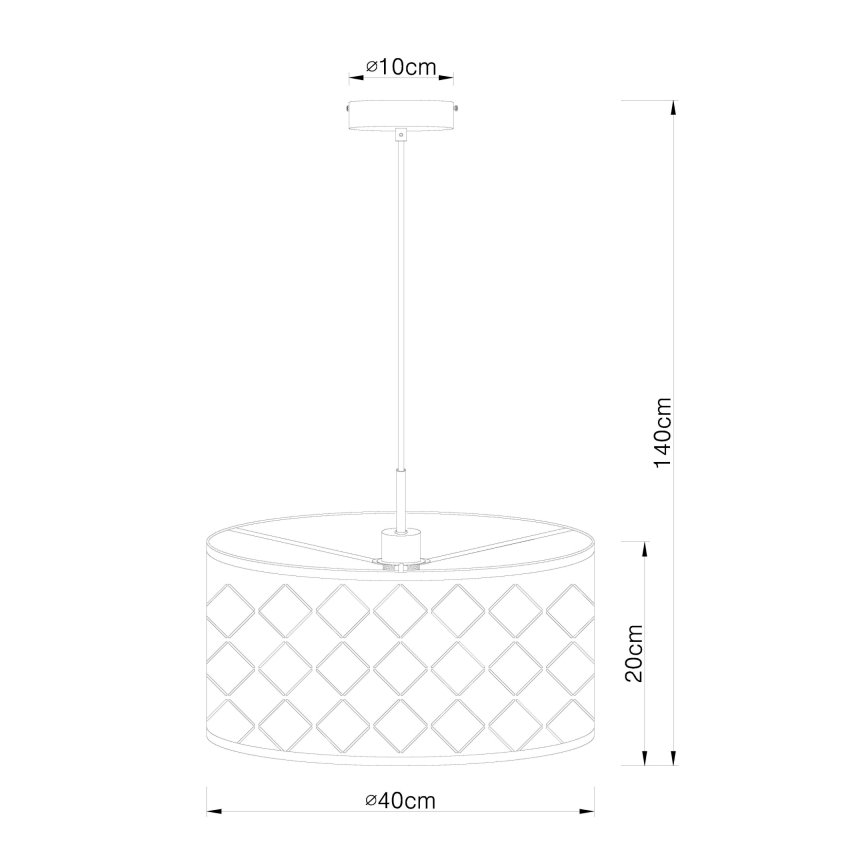 Globo - Candelabro suspenso 1xE27/60W/230V