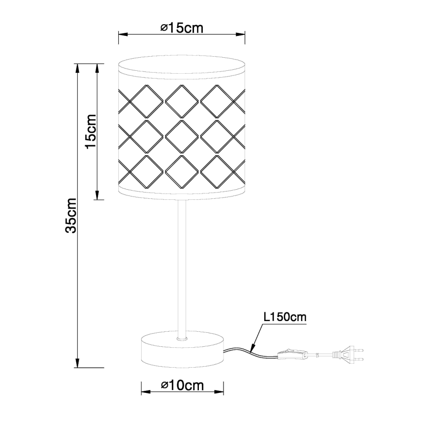 Globo - Candeeiro de mesa 1xE14/40W/230V