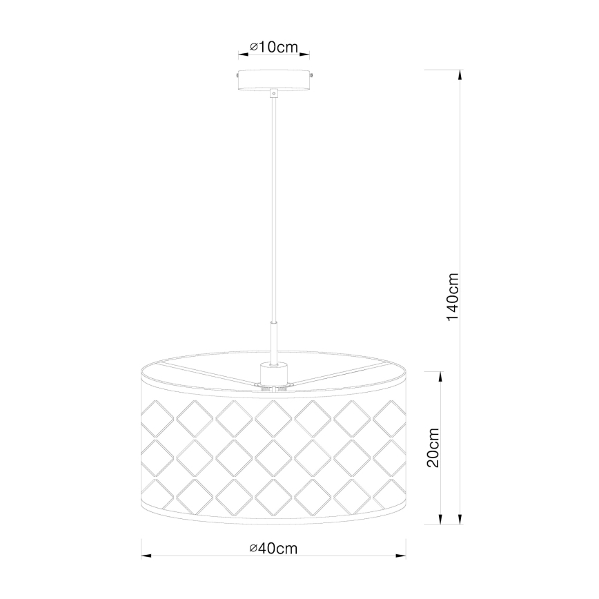 Globo - Candelabro num fio 1xE27/60W/230V
