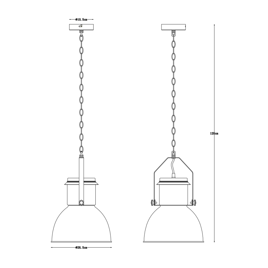 Globo - Candelabro suspenso 1xE27/40W/230V