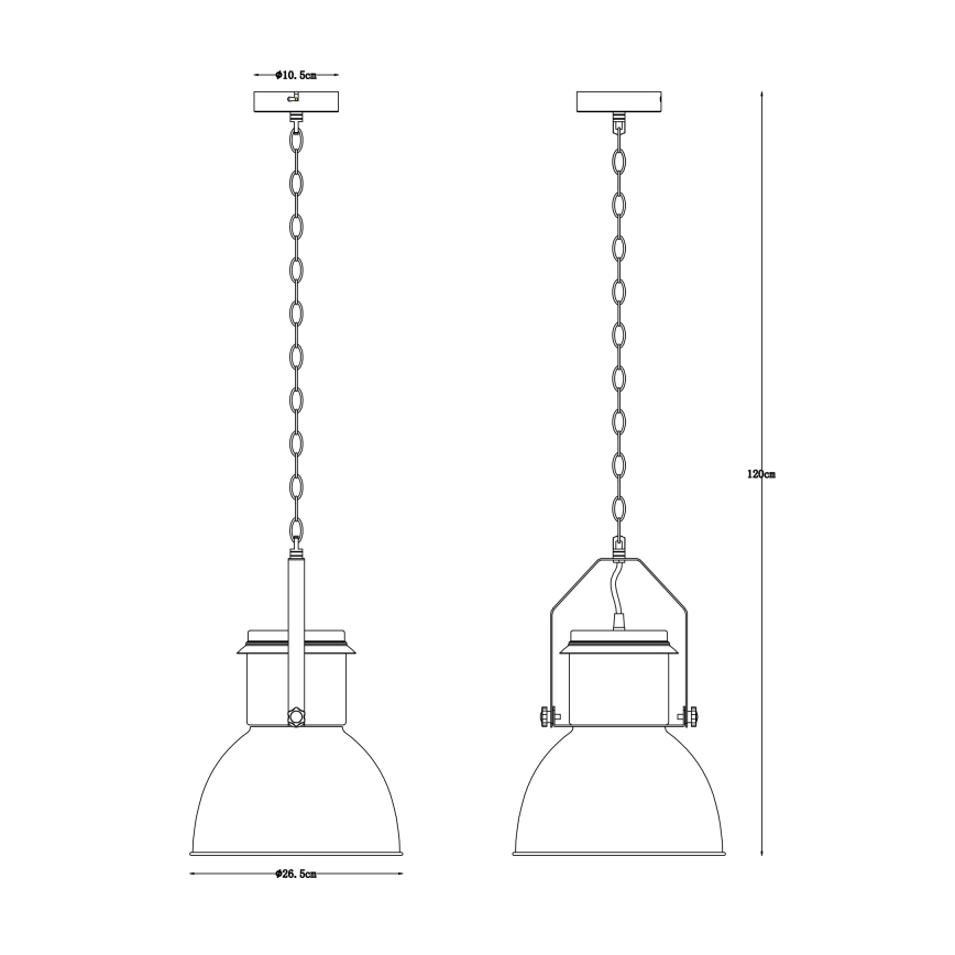 Globo - Candelabro suspenso 1xE27/40W/230V